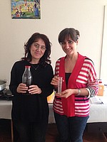 KURSİYERLERİMİZDEN İKİSİ İLE DOĞAL SABUN EĞİTİM ARASI